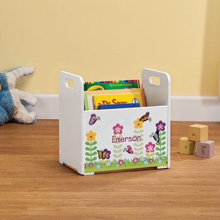 Personalized Flowers & Butterflies Book Caddy-368441