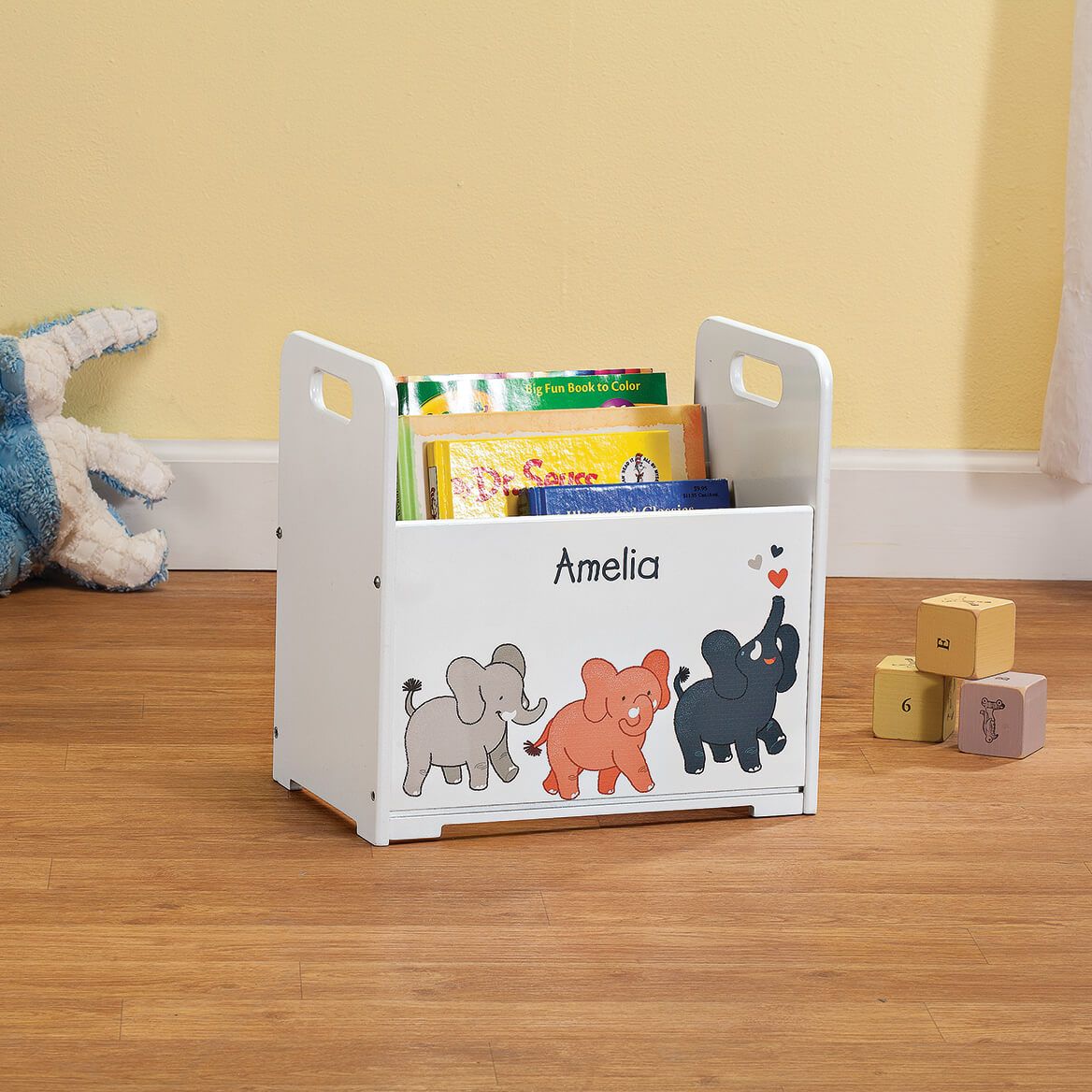 Personalized Elephants Books Caddy-368445