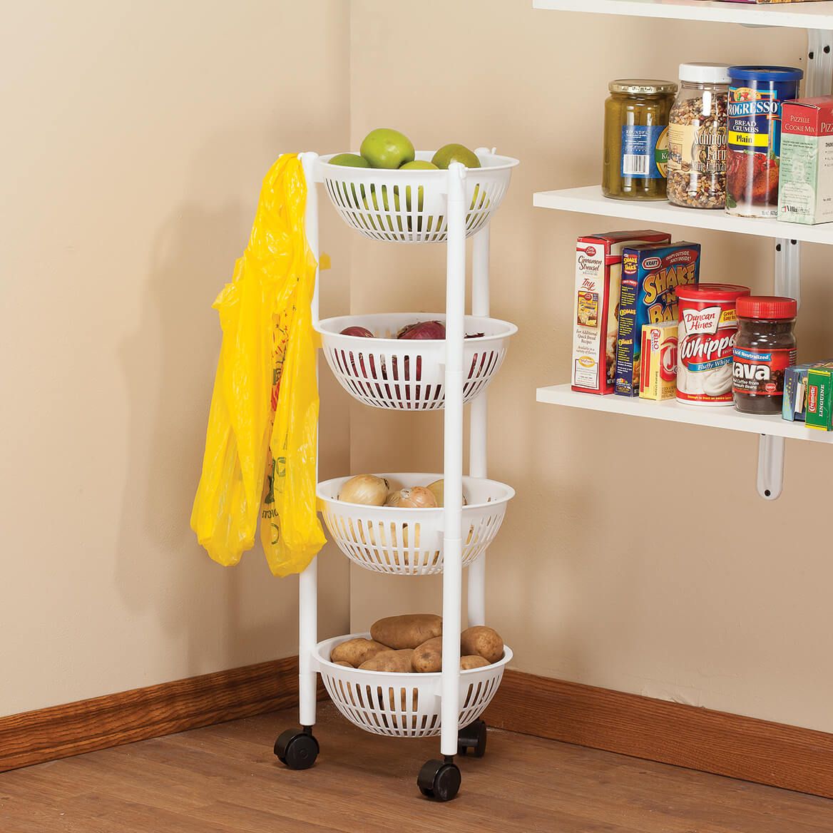 Rolling 4 Tier Kitchen Organizer by Chef's Pride™-368826