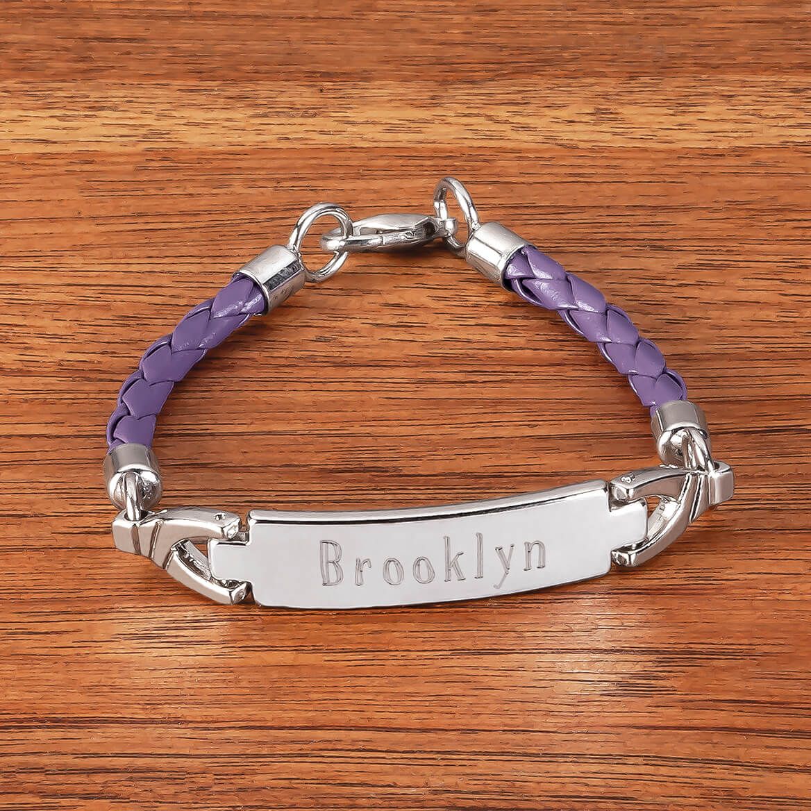 Personalized Purple Children's ID Bracelet-369282