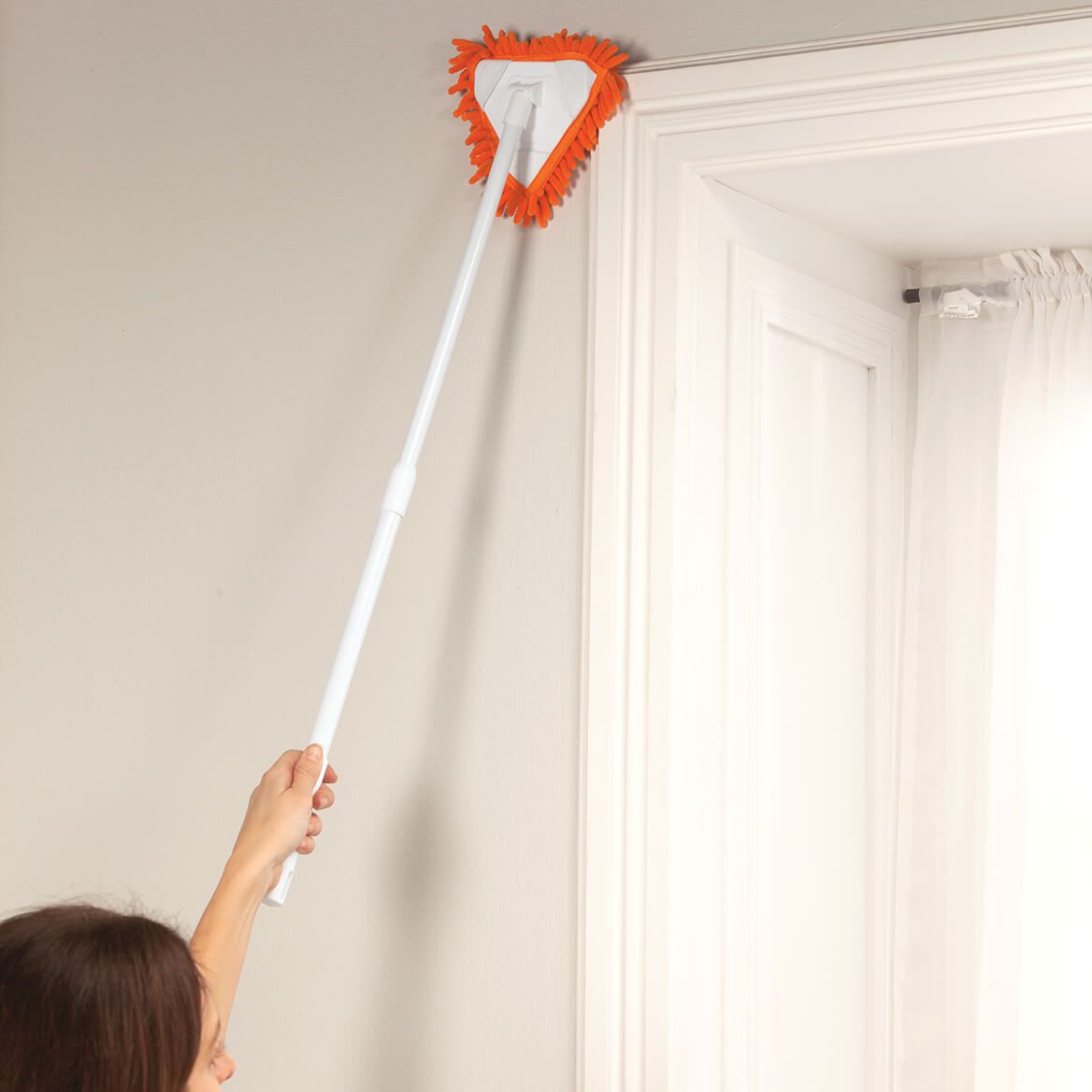 Telescopic Multi-Purpose Triangular Cleaner with 3 Heads-369655