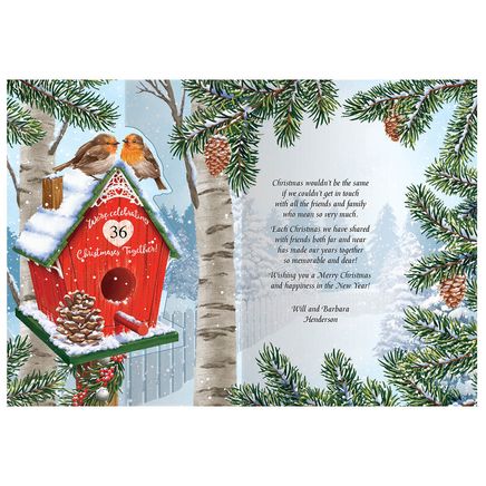 Personalized Our Years Together Christmas Card set of 20-370190