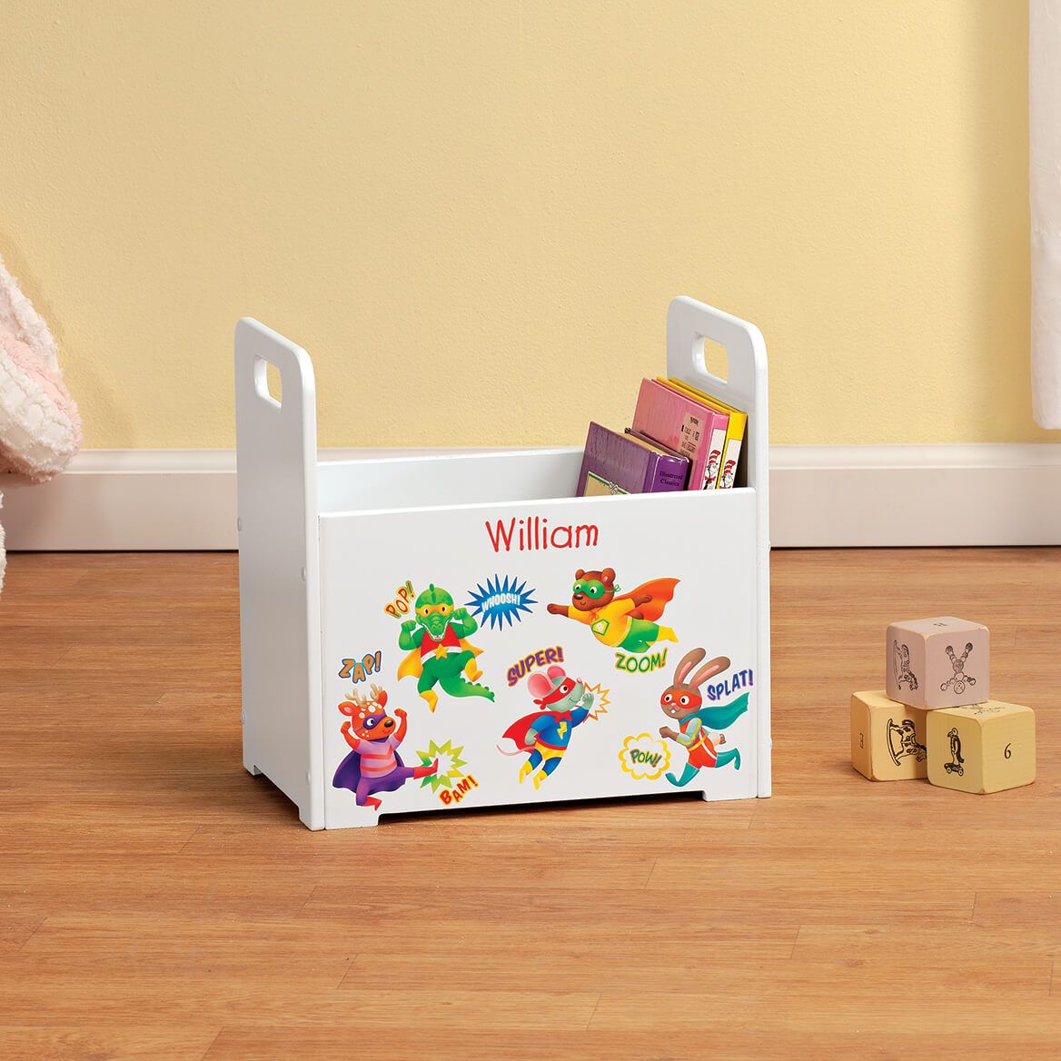 Personalized Superheroes Book Caddy-370500