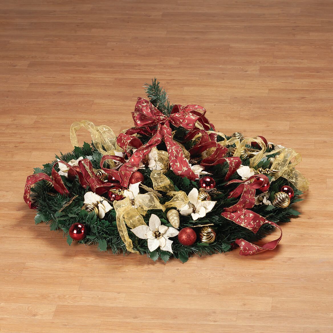 6' Burgundy & Gold Victorian Pull-Up Tree by Holiday Peak™-370813