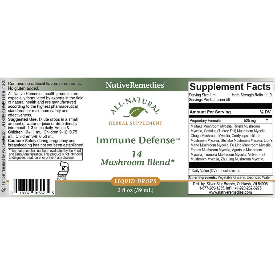 NativeRemedies® Immune Defense - 14 Mushroom Blend-370986