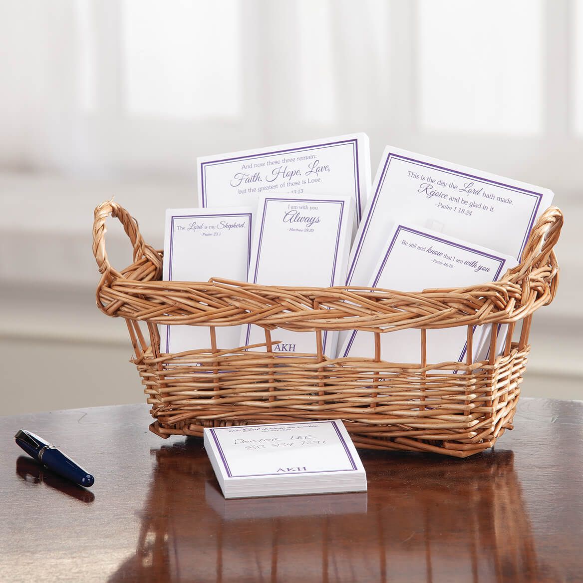 Personalized Basketful of Notes with Bible Quotes-371296