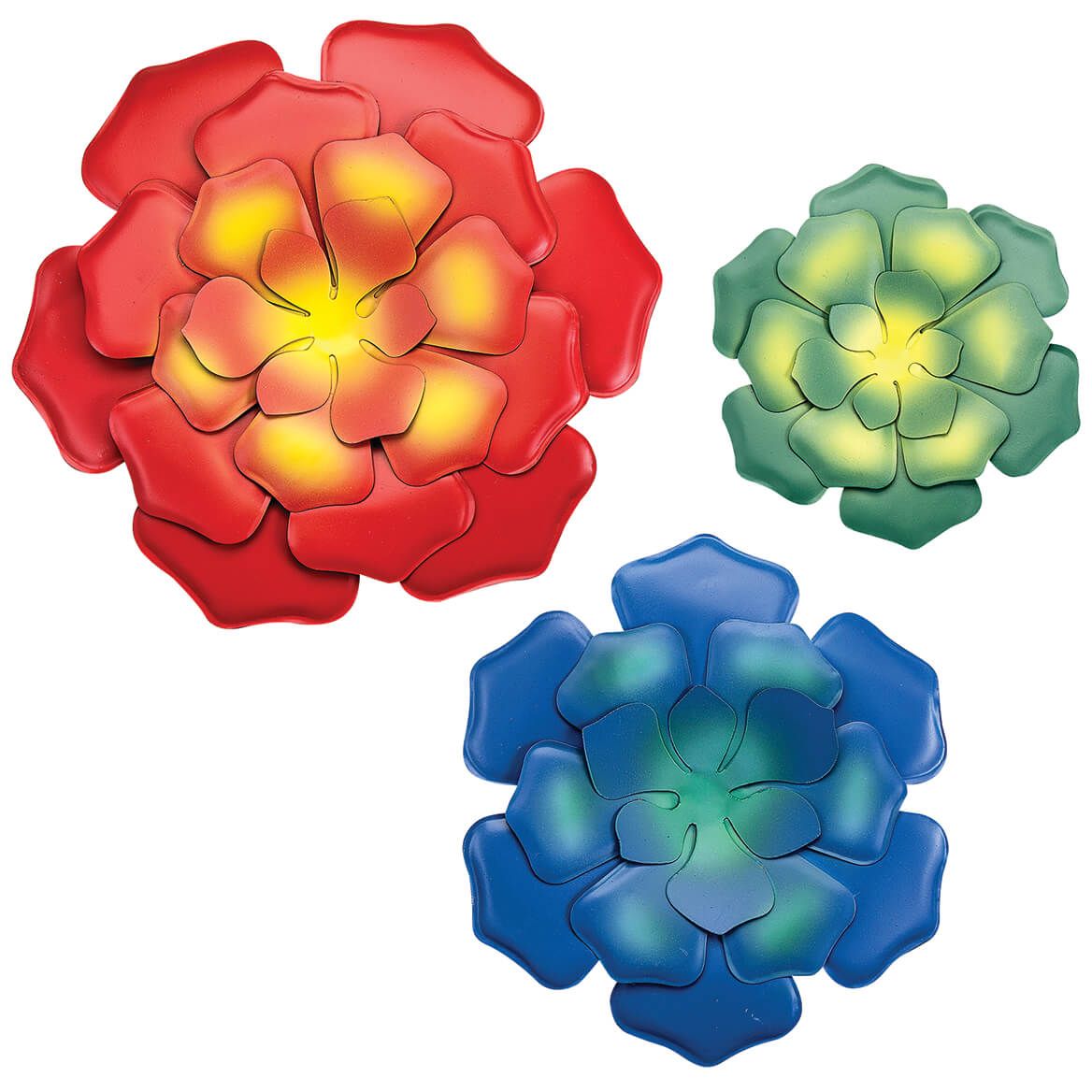 Metal Succulents Wall Hangings by Fox River™ Creations, Set of 3