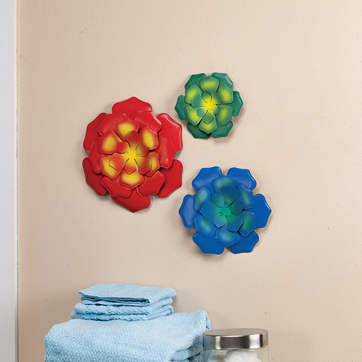 Metal Succulents Wall Hangings by Fox River™ Creations, Set of 3