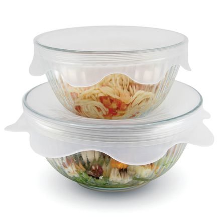 Silicone Vented Microwave Food Covers, Set of 2-371633