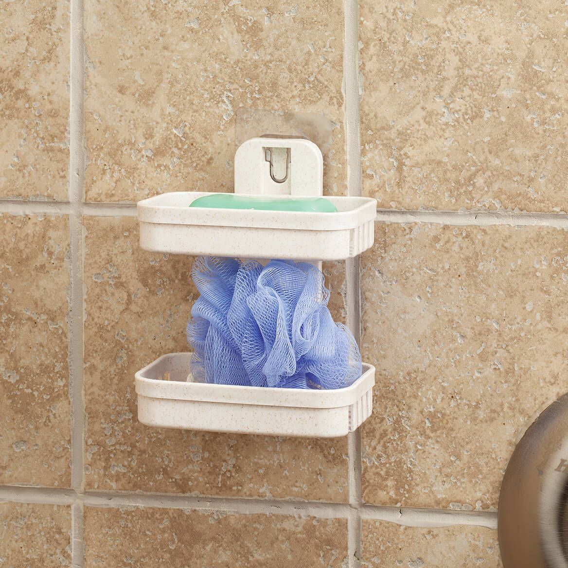 Wall Mounted Wheat Straw 2-Tier Soap Dishes-371989