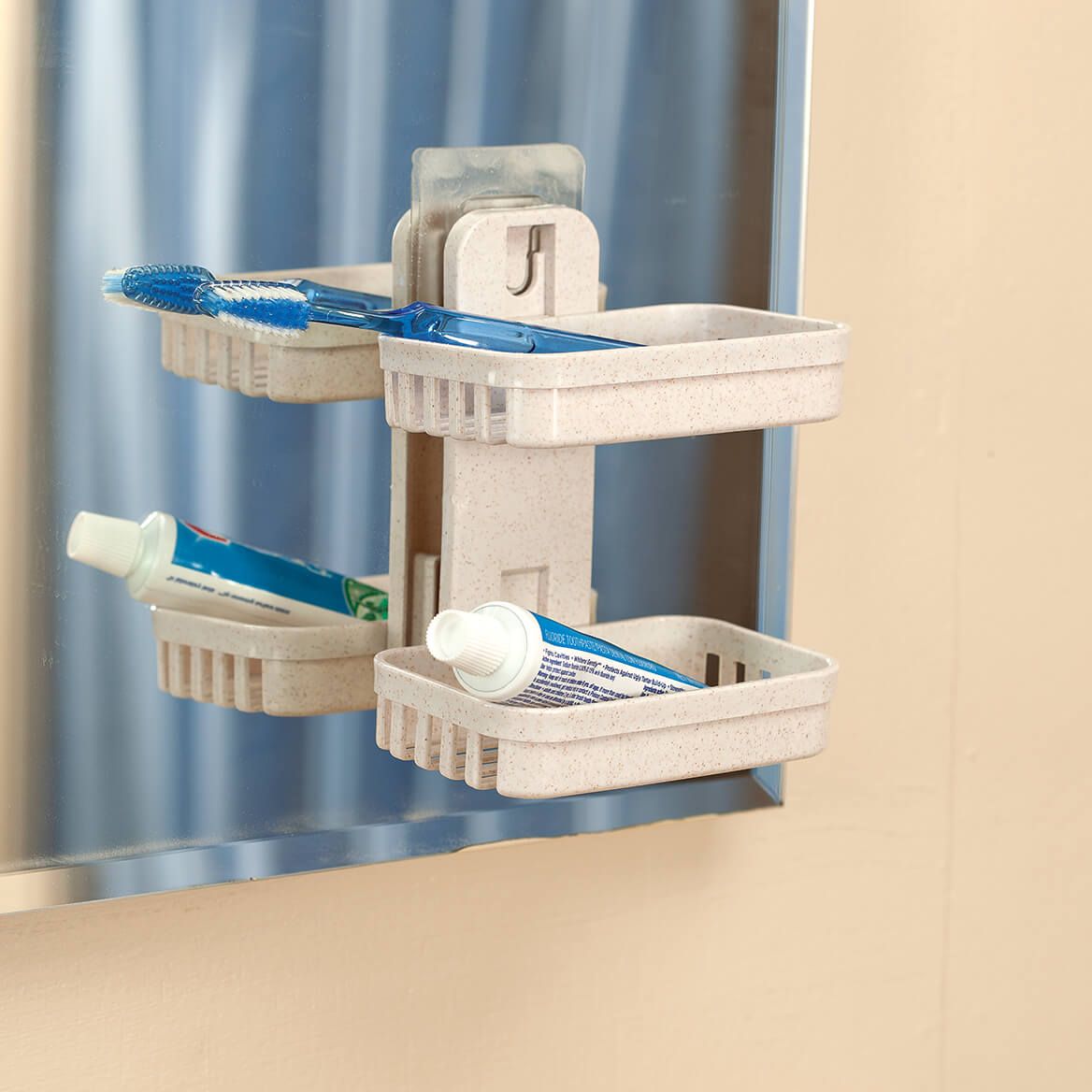 Wall Mounted Wheat Straw 2-Tier Soap Dishes-371989