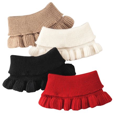 Ruffle Sweater Knit Collar, Set of 4-372200