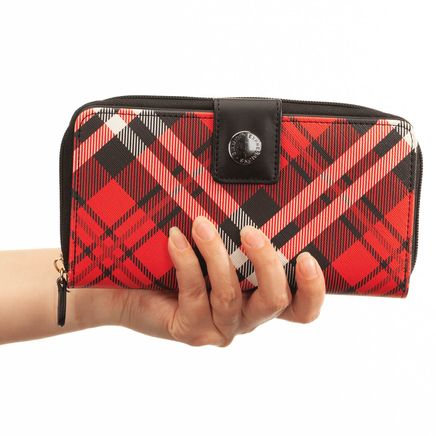 B.Amici™ Expressions Saffiano Plaid Multi-Function Wallet-372201
