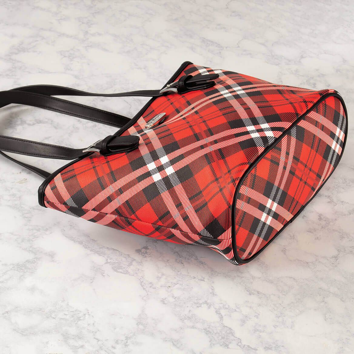 B.Amici™ Expressions Saffiano Plaid Tote Bag-372202
