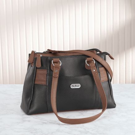 B. Amici™ Nicole RFID Greenwich Multi Pocket Leather Satchel-372212