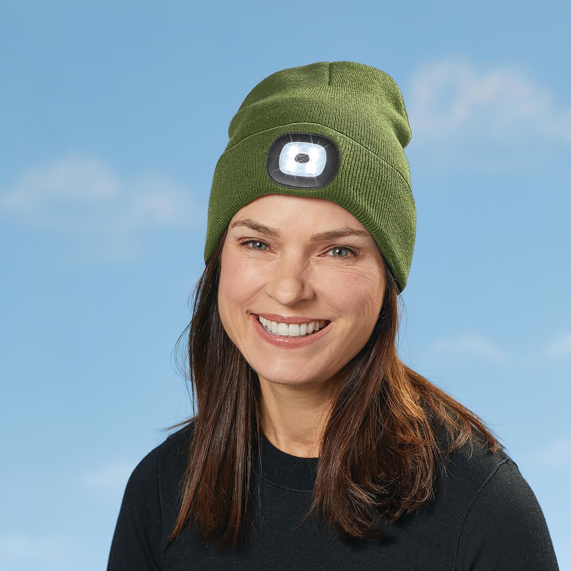 Rechargeable LED Light Knit Hat-372349