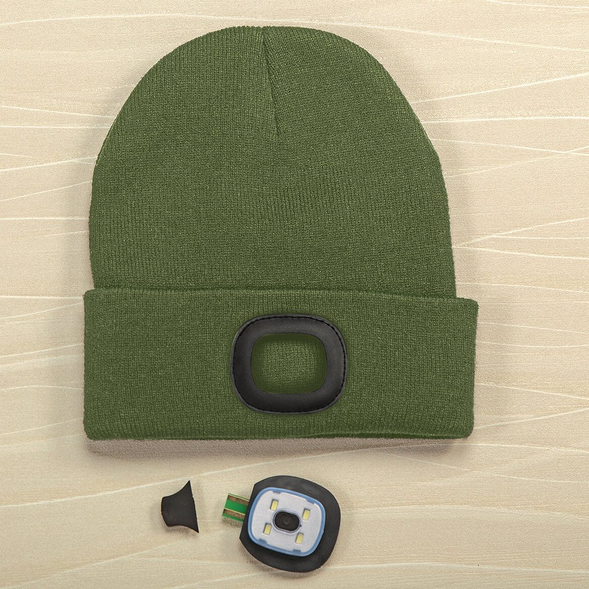 Rechargeable LED Light Knit Hat-372349