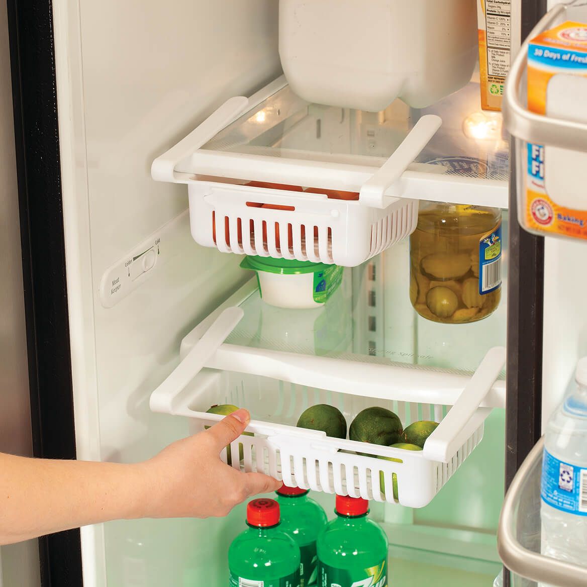 Expandable Under-Shelf Fridge Organizer by Chef's Pride™, Set of 2-372353