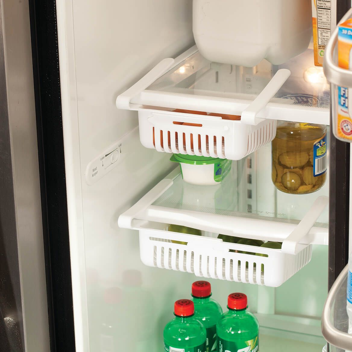 Expandable Under-Shelf Fridge Organizer by Chef's Pride™, Set of 2-372353