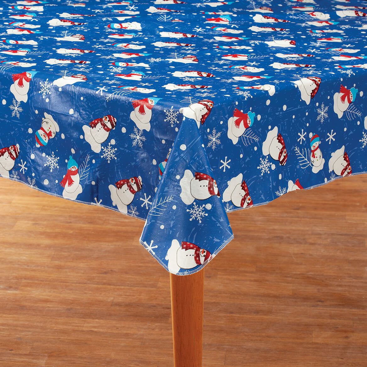 Snowman Fun Vinyl Table Cover by Chef's Pride™-372388