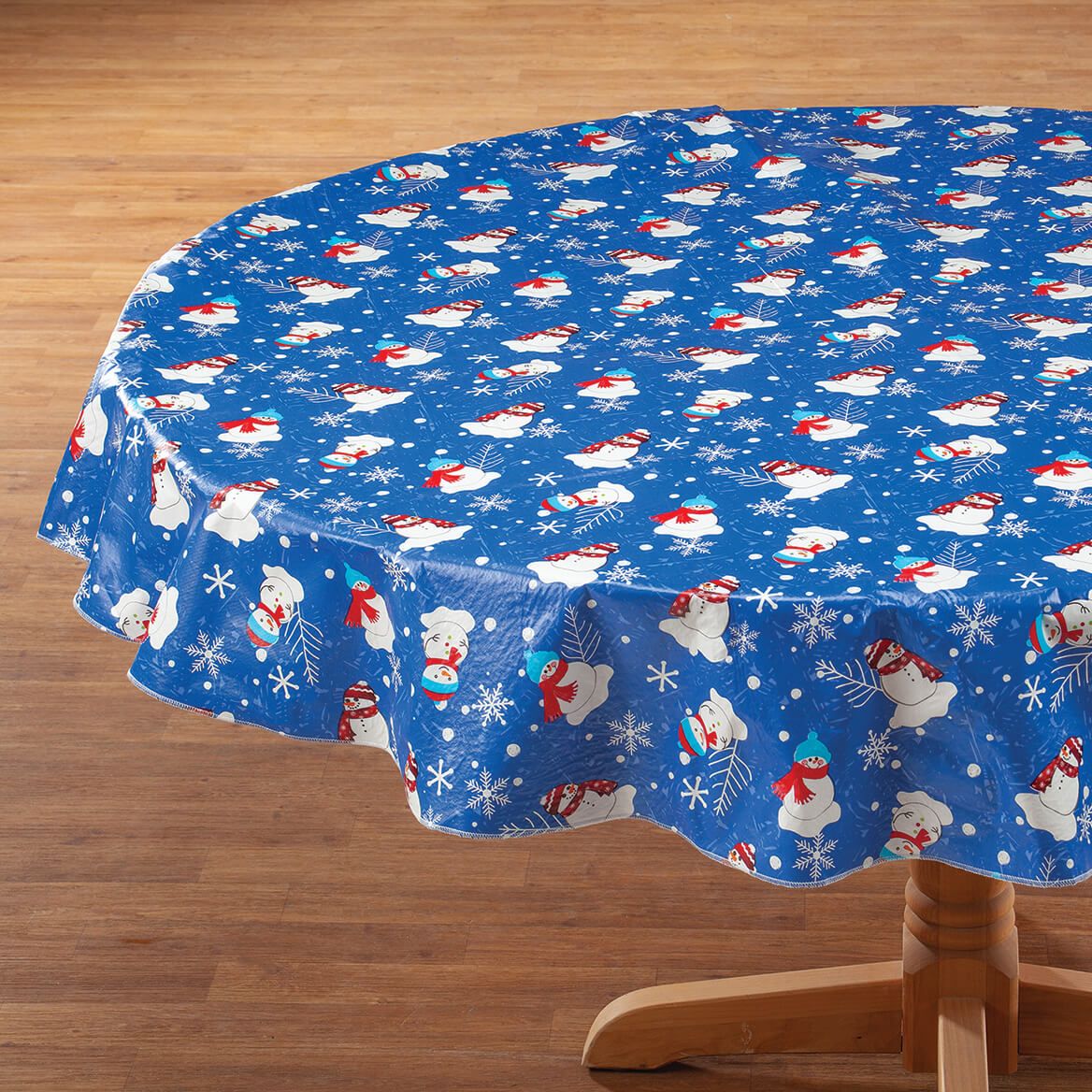 Snowman Fun Vinyl Table Cover by Chef's Pride™-372388