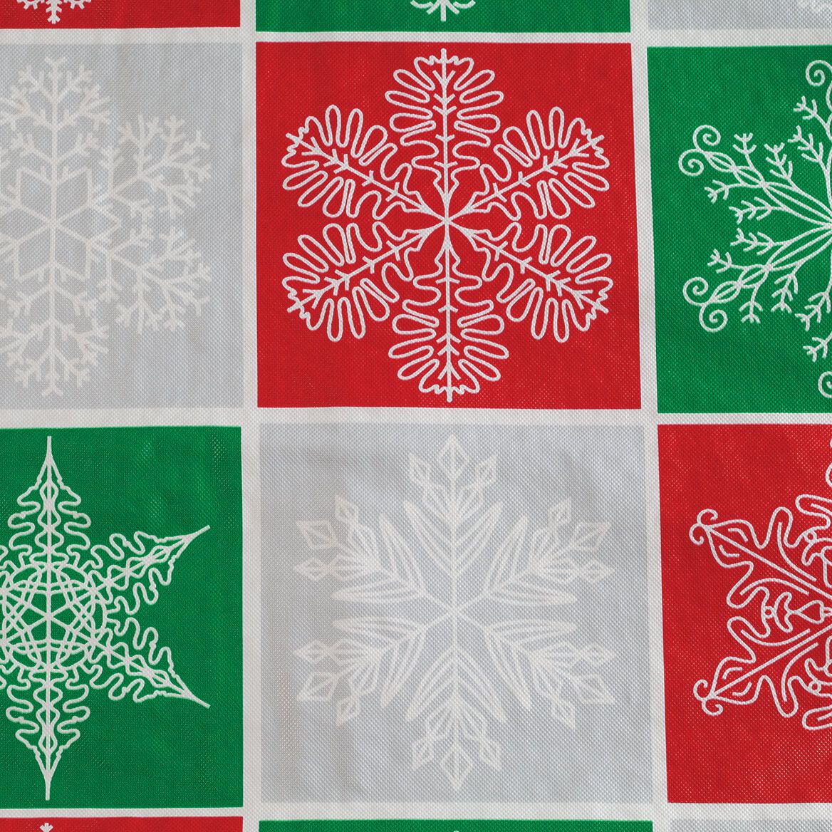 Snowflake Plaid Vinyl Table Cover by Chef's Pride™-372390