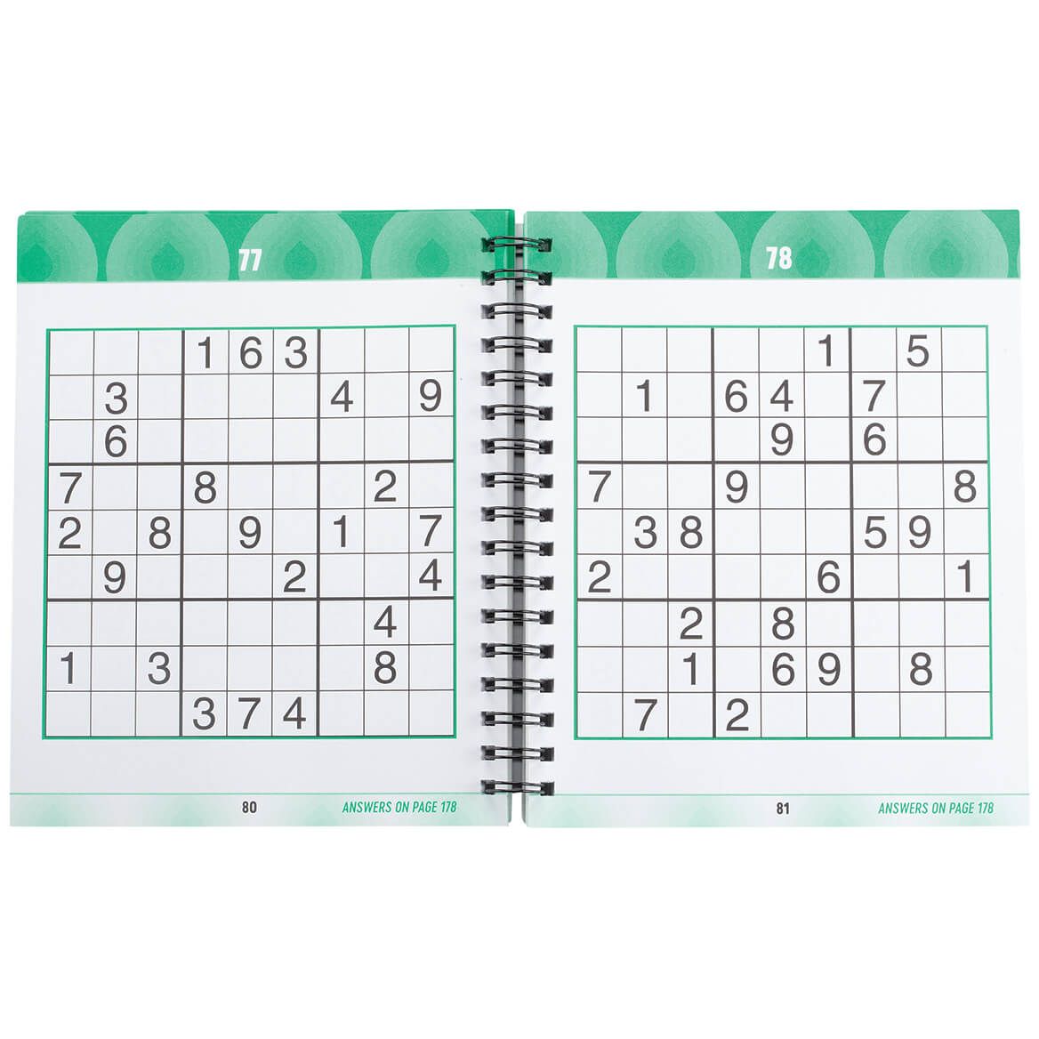 Brain Games® Swirls Design Large Print Sudoku Puzzles-372569