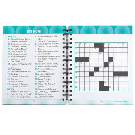 Brain Games® Swirls Design Large Print Crossword Puzzles-372570