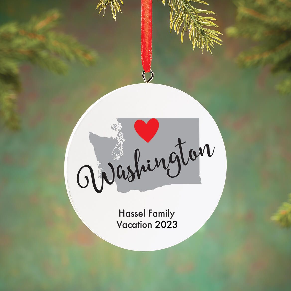 Personalized Home State Love Ornament-372592