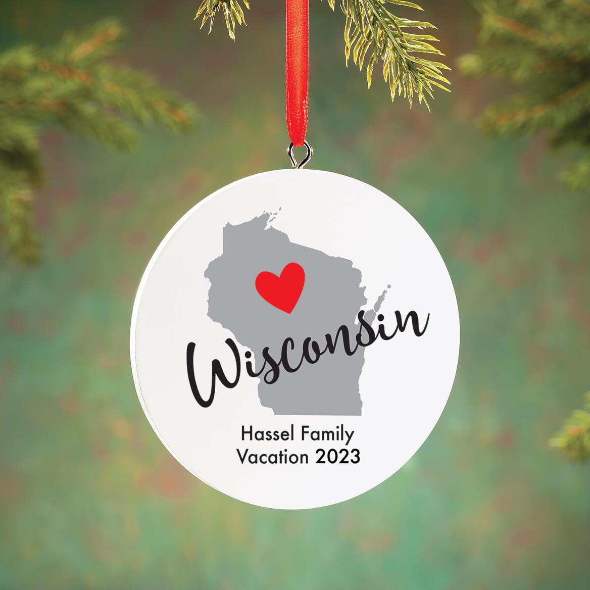 Personalized Home State Love Ornament-372592