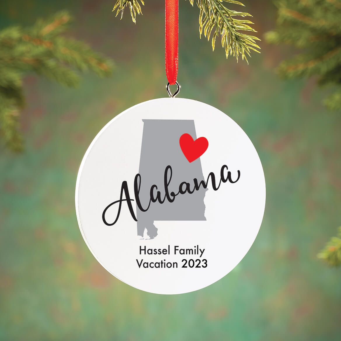 Personalized Home State Love Ornament-372592