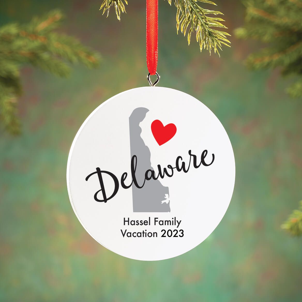 Personalized Home State Love Ornament-372592