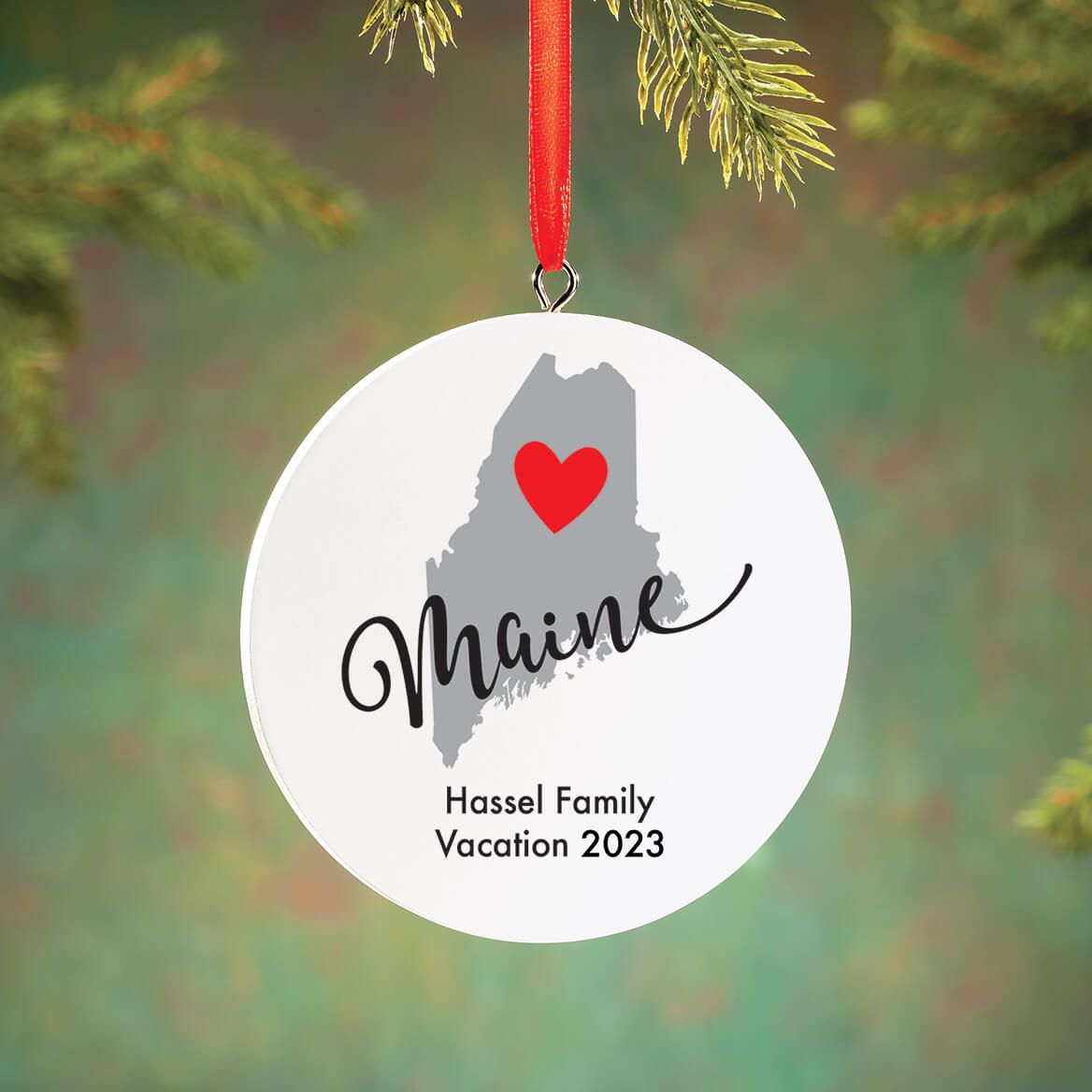 Personalized Home State Love Ornament-372592