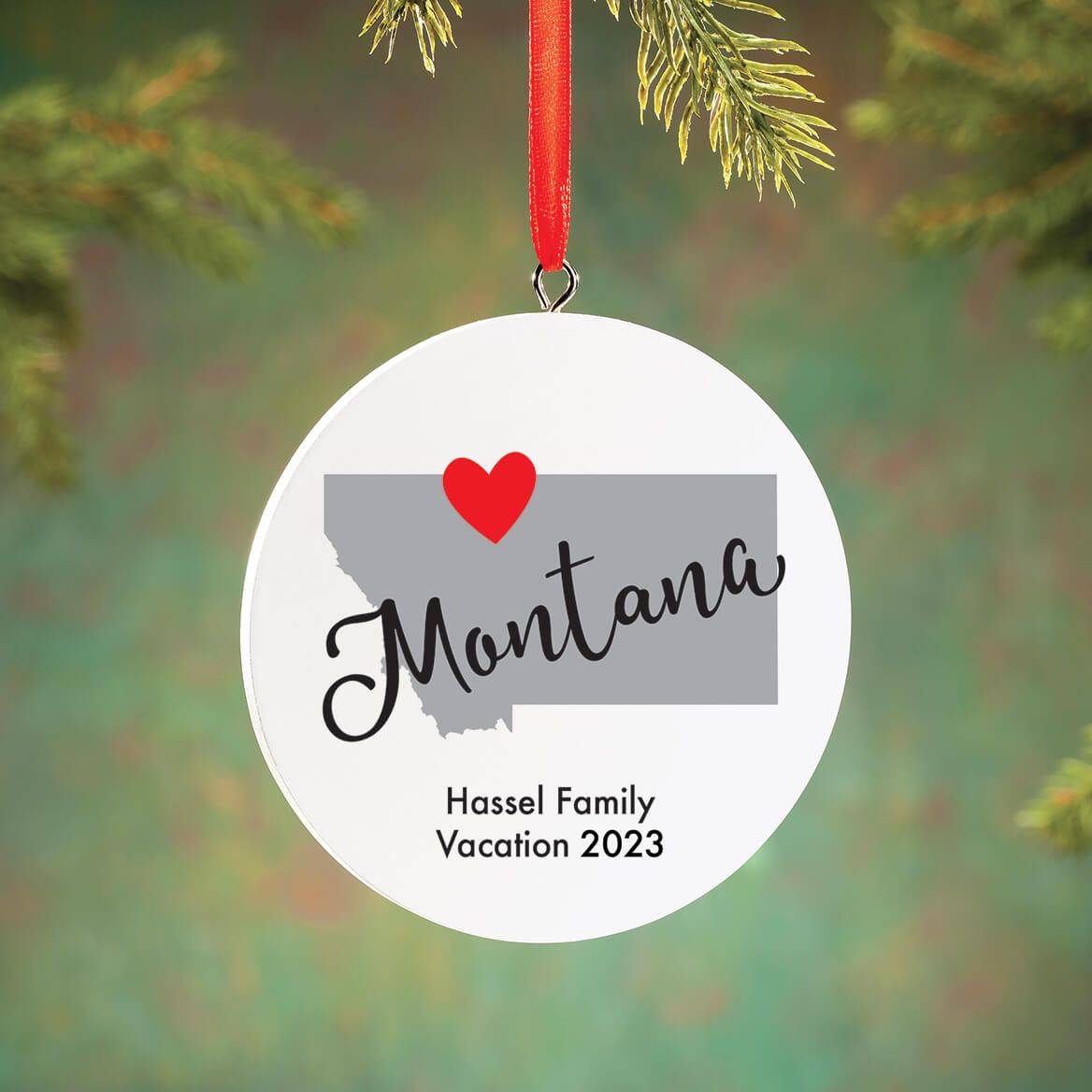 Personalized Home State Love Ornament-372592