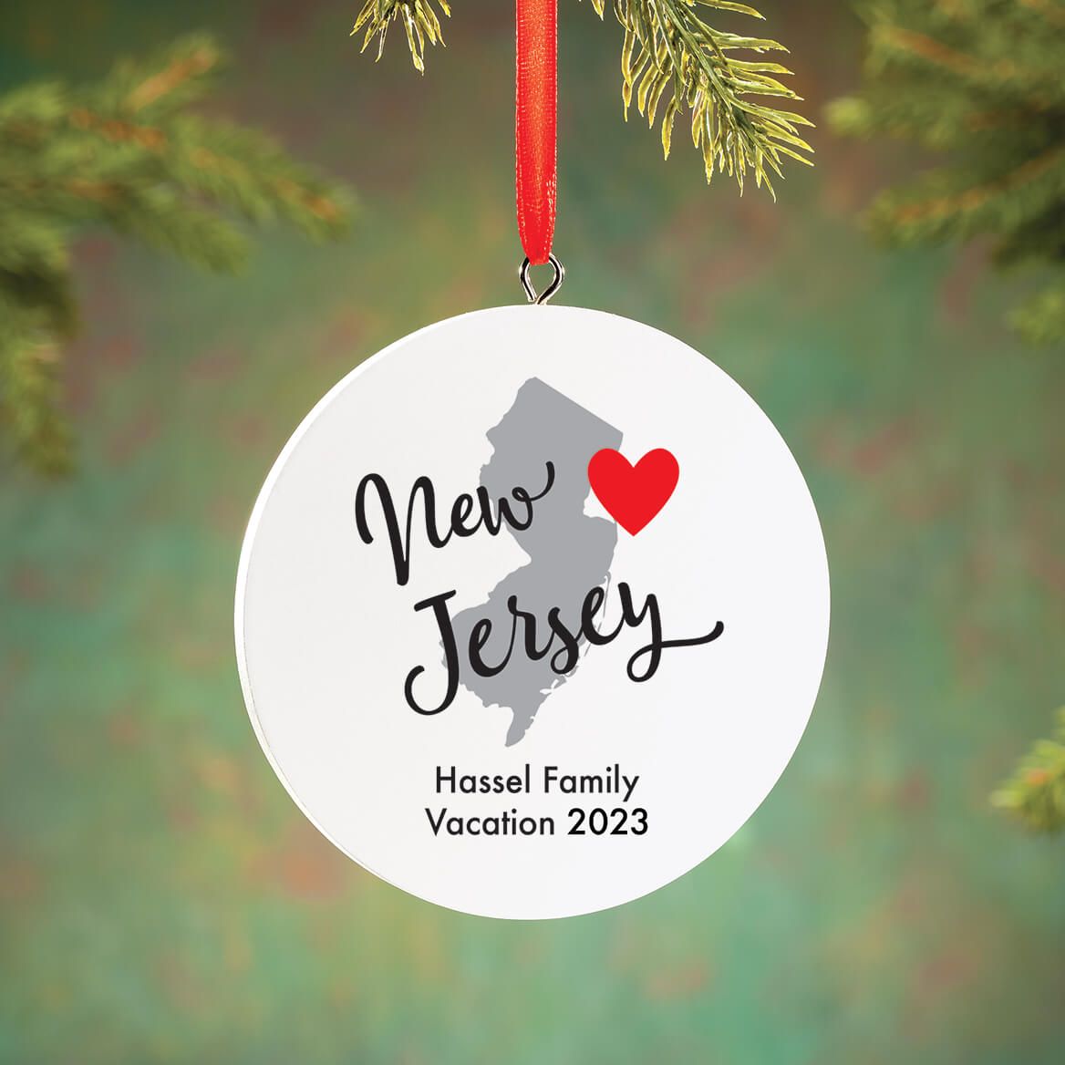 Personalized Home State Love Ornament-372592