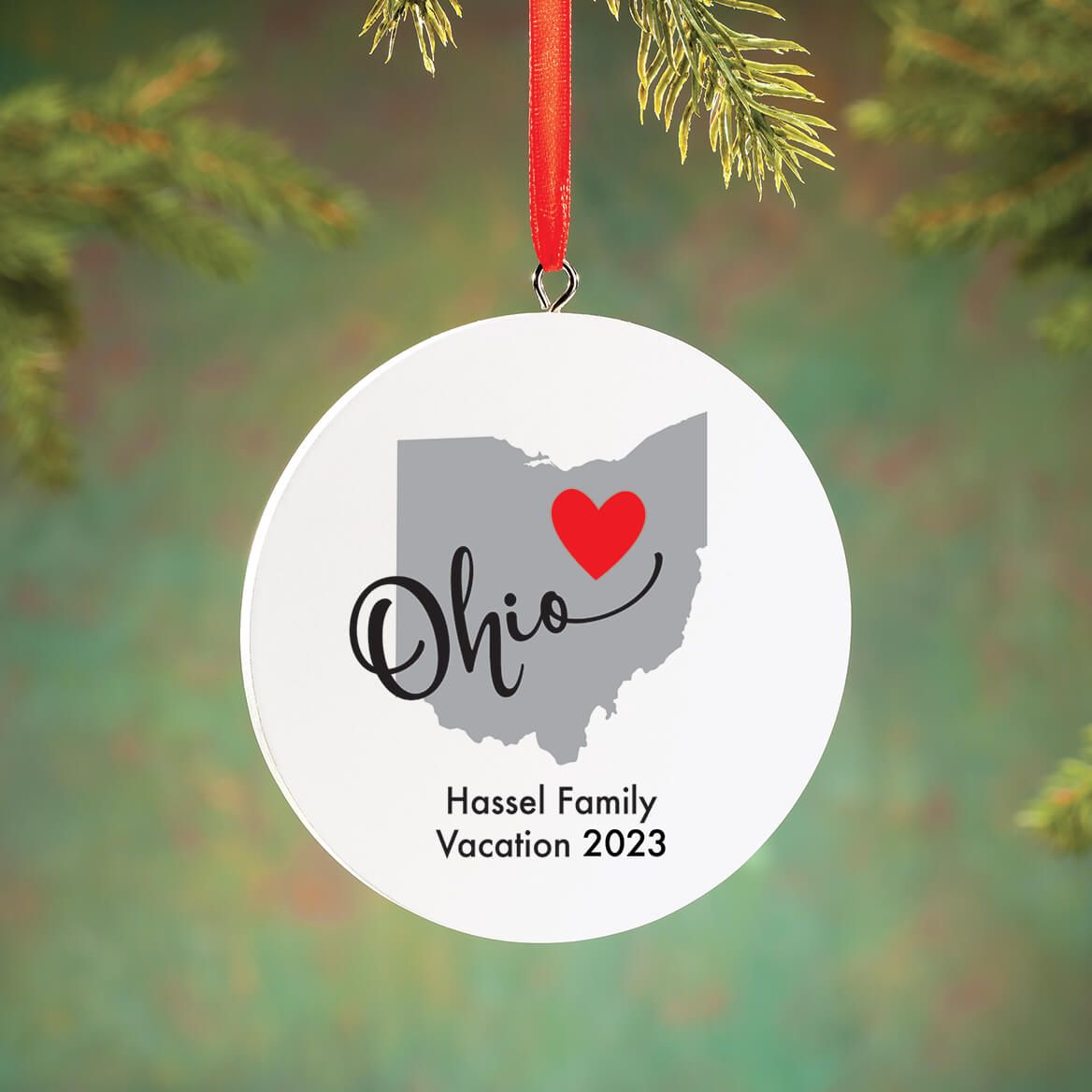 Personalized Home State Love Ornament-372592