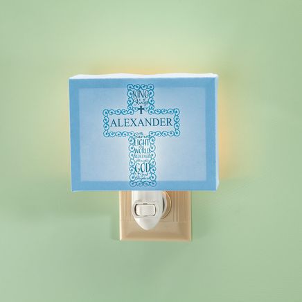 Personalized Children's Cross Night Light-372648