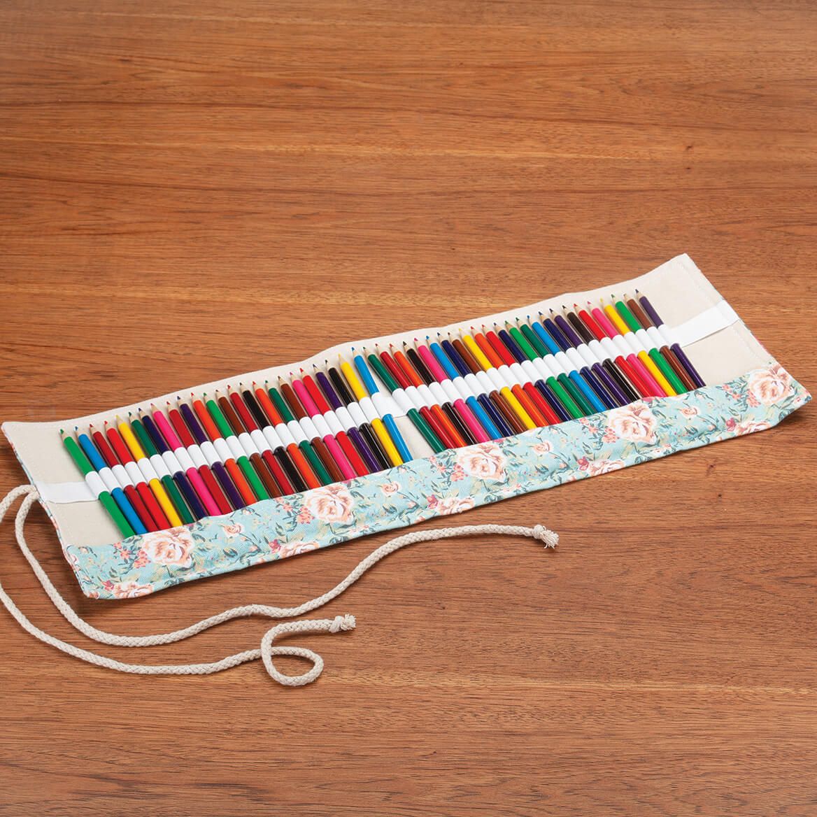 Colored Pencil Roses Roll 48-Pc. Set-372769