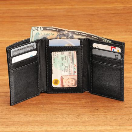 Geniune Leather RFID Trifold Wallet-372783