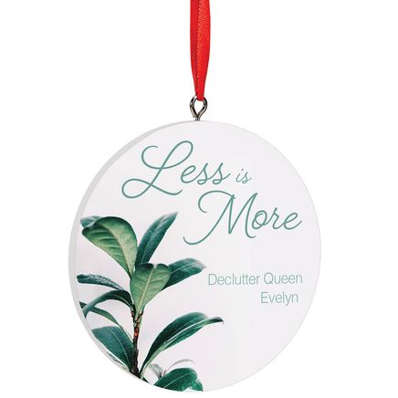 Personalized Less is More Ornament-372813