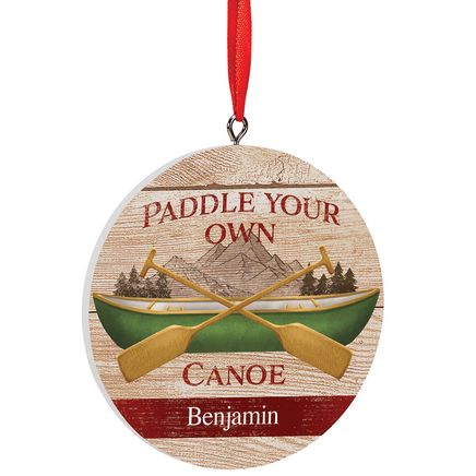 View product details for Personalized Paddle Your Own Canoe Ornament