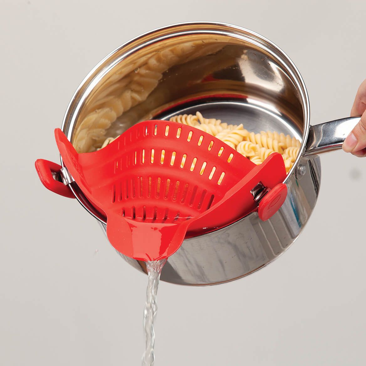 Snap & Strain Clip-On Silicone Colander by Home Marketplace™-372860