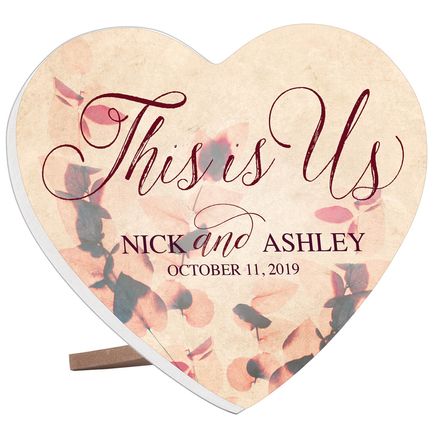 Personalized "This is Us" Heart Table Sitter-372914