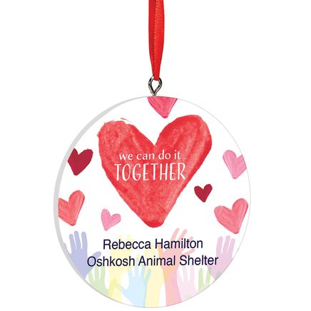 Personalized "We Can Do It Together" Volunteer Ornament-372985