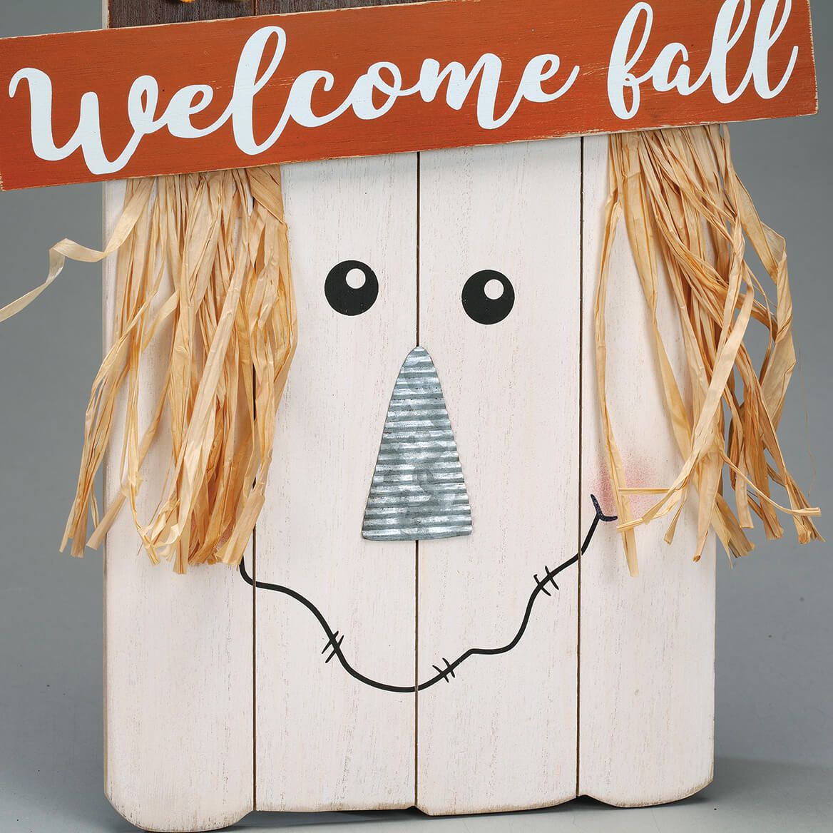 Welcome Fall Scarecrow Hanger by Holiday Peak™-373024