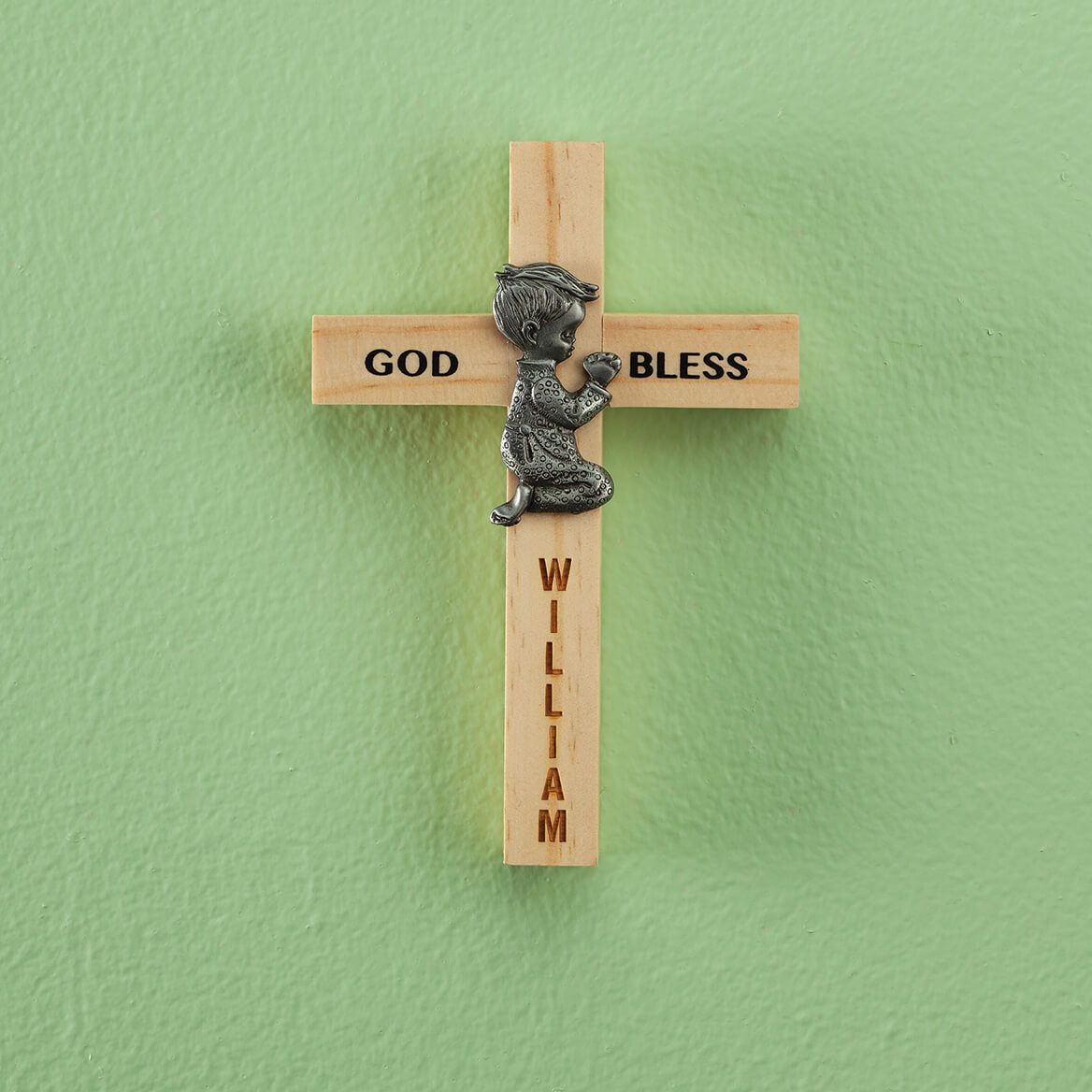 Personalized Praying Children Wooden Crosses-373246