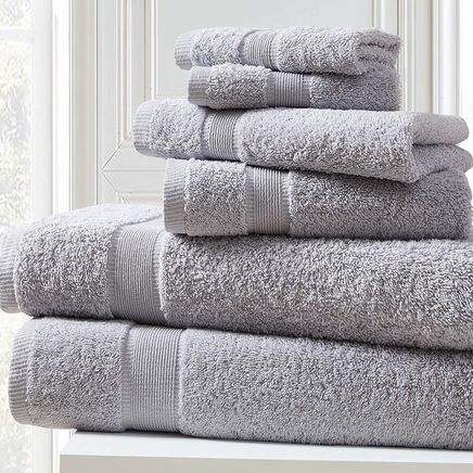 Cotton 6 Piece Bath Towel Set-373586