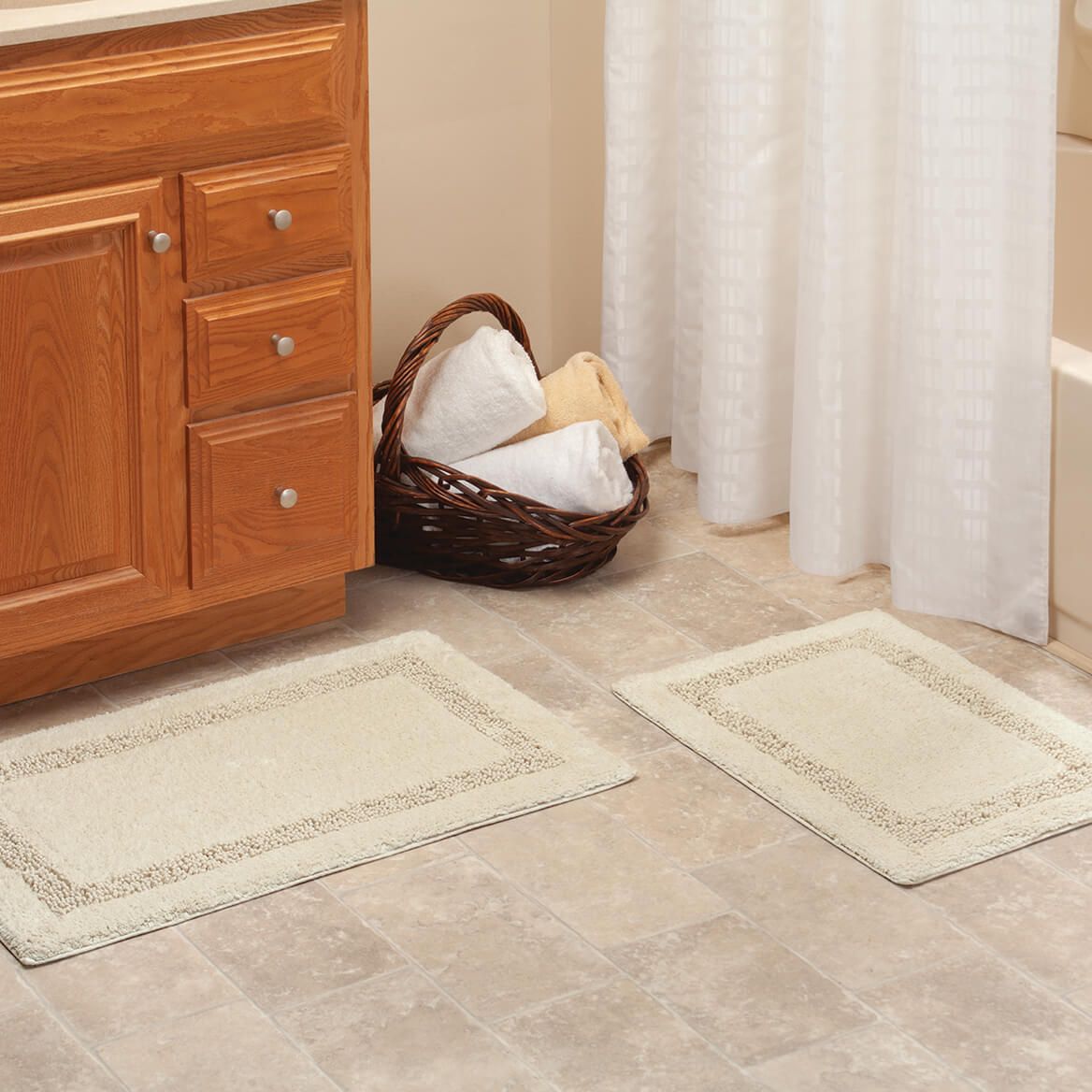 Emilia Cotton Bath Rugs, Set of 2-373769