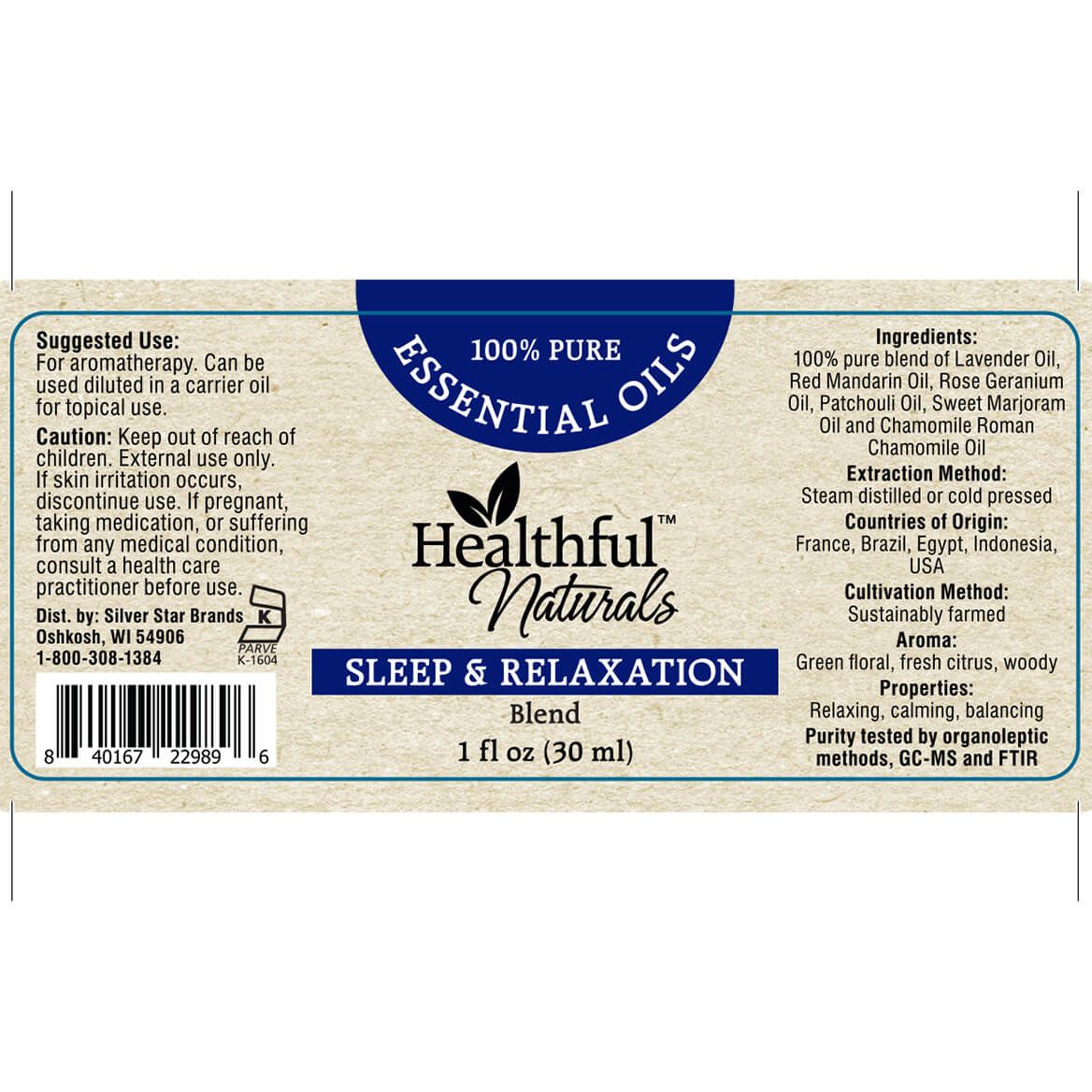 Healthful™ Naturals Sleep and Relaxation Essential Oil Blend-373783