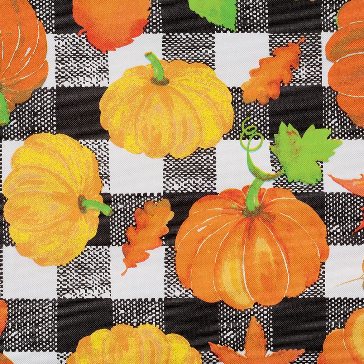 Pumpkin Plaid Vinyl Table Cover by Chef's Pride™-373917